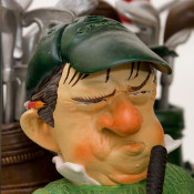Golfový vozík červený